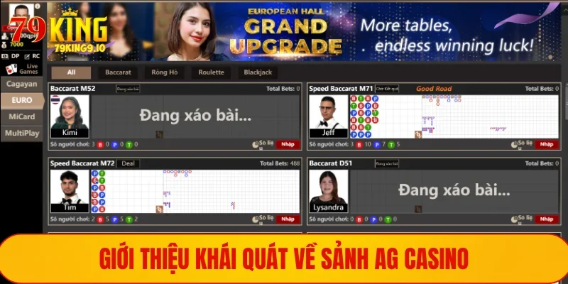 Ag Casino - Sảnh Cược Chất Lượng Và Uy Tín Top Đầu 1 Giới thiệu cơ bản nhất về sảnh AG Casino